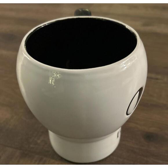 Holiday Home Halloween Skeleton Face Character Spooky 20 Oz Mug Black & White - Picture 4 of 6